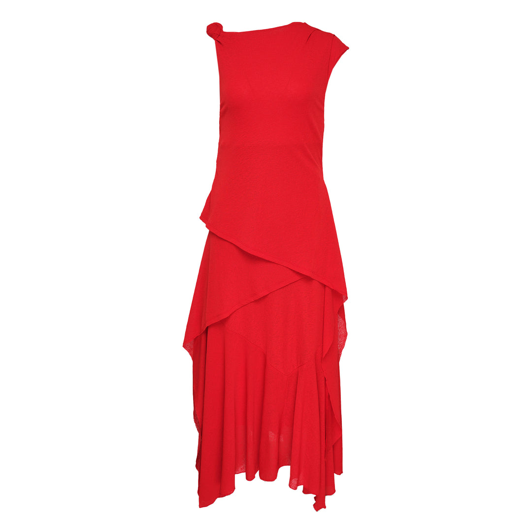 GANNI Marl Mesh Draped Knot Detail Dress – Available at Club 21, Official Retailer in Singapore, Malaysia & Thailand with Global Shipping Online