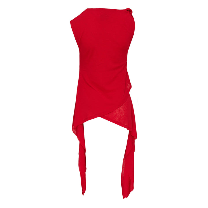 GANNI Marl Mesh Tie Knot Tank Top – Available at Club 21, Official Retailer in Singapore, Malaysia & Thailand with Global Shipping Online