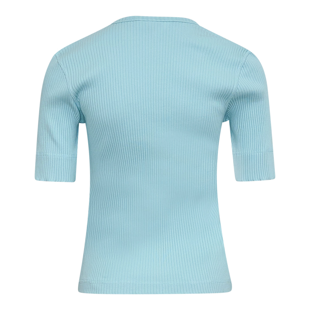 GANNI Heavy Cotton Rib Short Sleeve Top – Available at Club 21, Official Retailer in Singapore, Malaysia & Thailand with Global Shipping Online