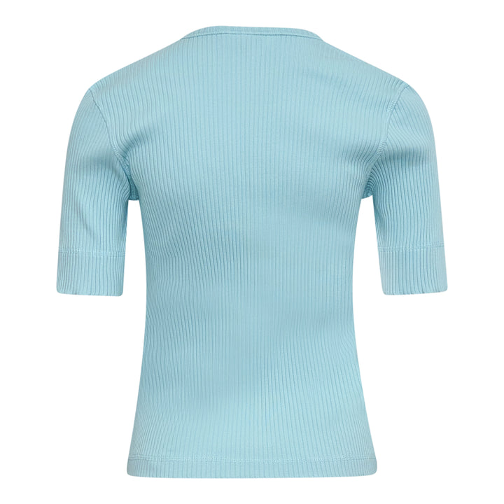 GANNI Heavy Cotton Rib Short Sleeve Top – Available at Club 21, Official Retailer in Singapore, Malaysia & Thailand with Global Shipping Online