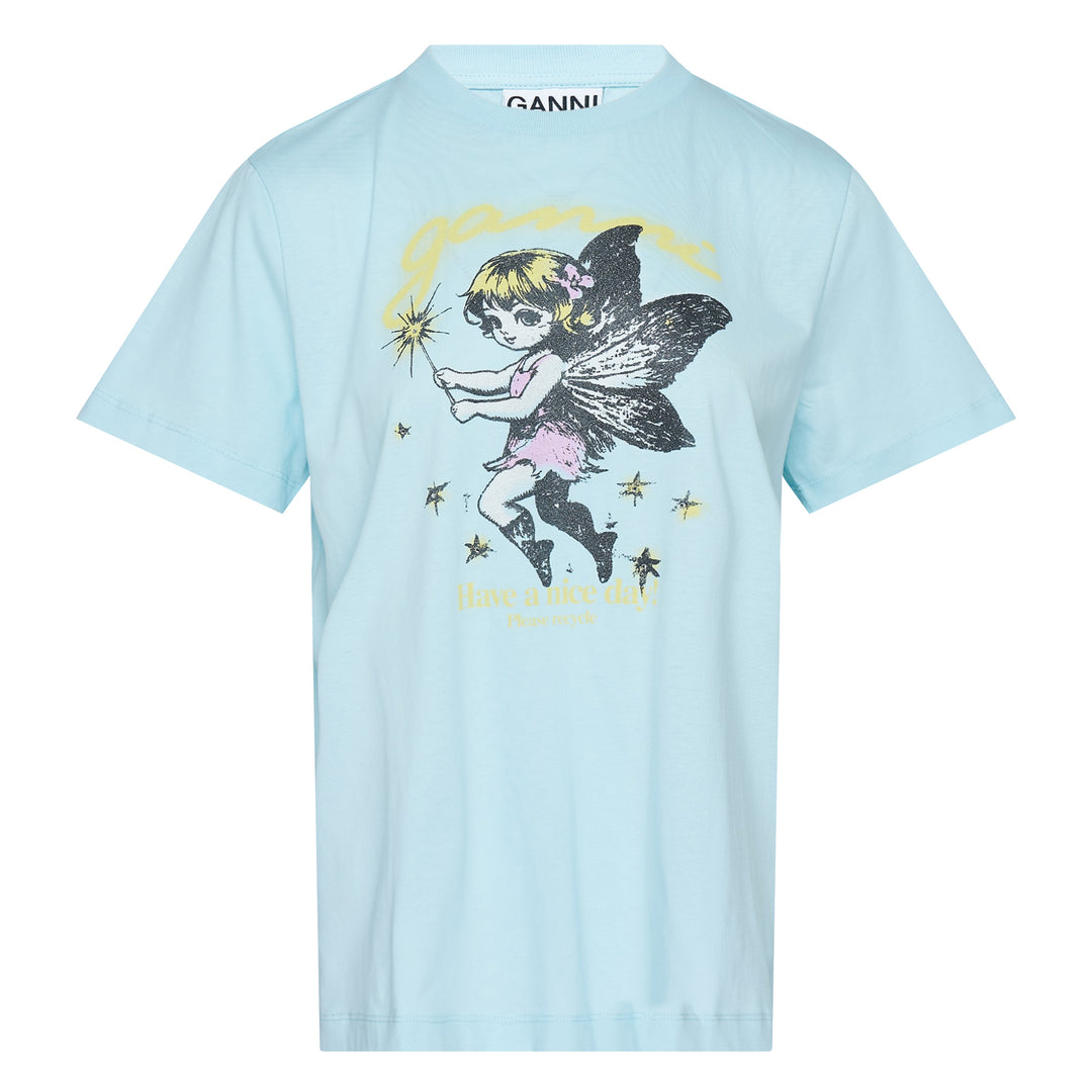 GANNI Basic Cotton Jersey Fairy T-Shirt – Available at Club 21, Official Retailer in Singapore, Malaysia & Thailand with Global Shipping Online