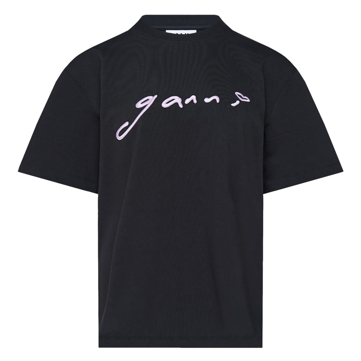 GANNI Heavy Cotton Jersey T-Shirt – Available at Club 21, Official Retailer in Singapore, Malaysia & Thailand with Global Shipping Online