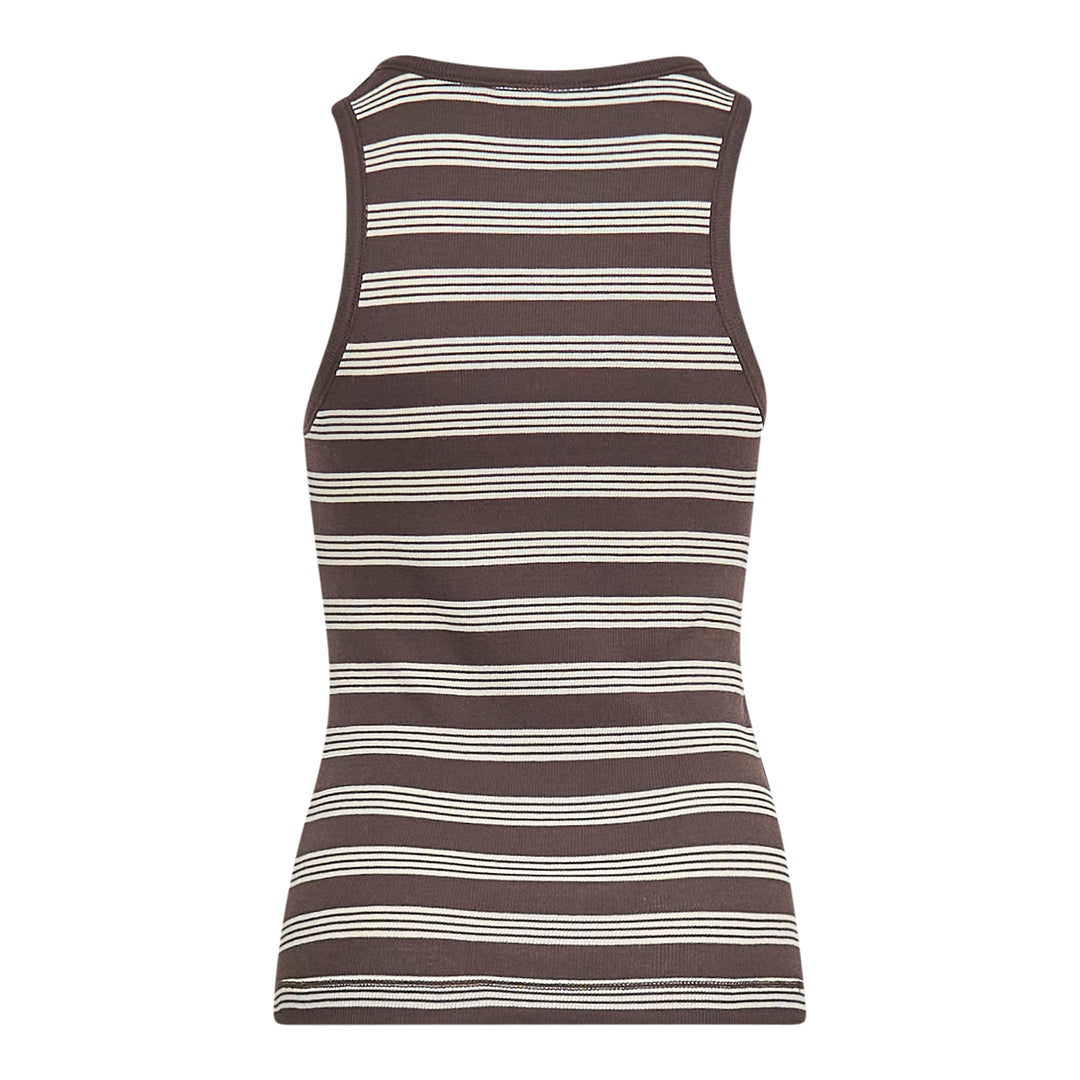 GANNI Soft Cotton Rib Tank Top – Available at Club 21, Official Retailer in Singapore, Malaysia & Thailand with Global Shipping Online