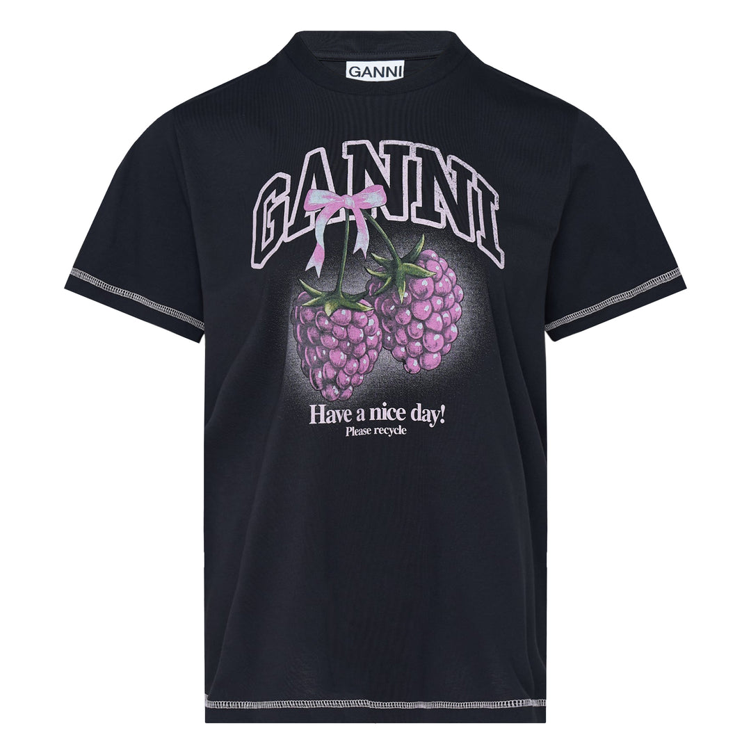 GANNI Basic Cotton Jersey T-Shirt – Available at Club 21, Official Retailer in Singapore, Malaysia & Thailand with Global Shipping Online
