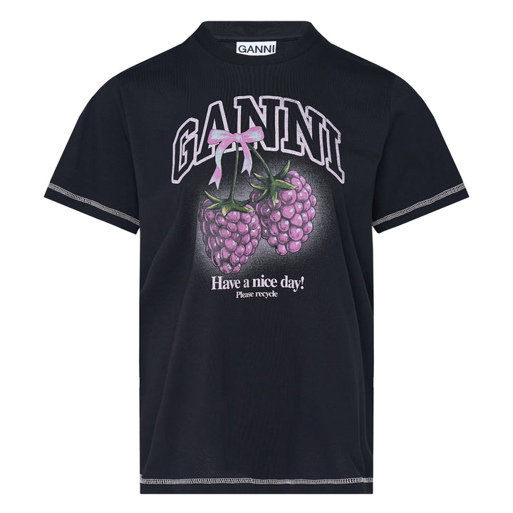 GANNI Basic Cotton Jersey T-Shirt – Available at Club 21, Official Retailer in Singapore, Malaysia & Thailand with Global Shipping Online