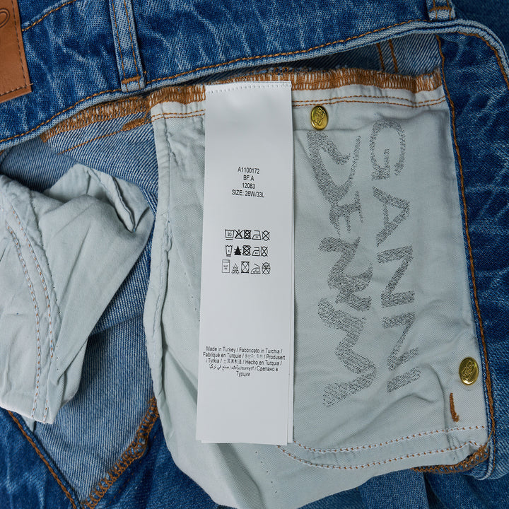 GANNI Printed Flower Denim Lari Jeans – Available at Club 21, Official Retailer in Singapore, Malaysia & Thailand with Global Shipping Online