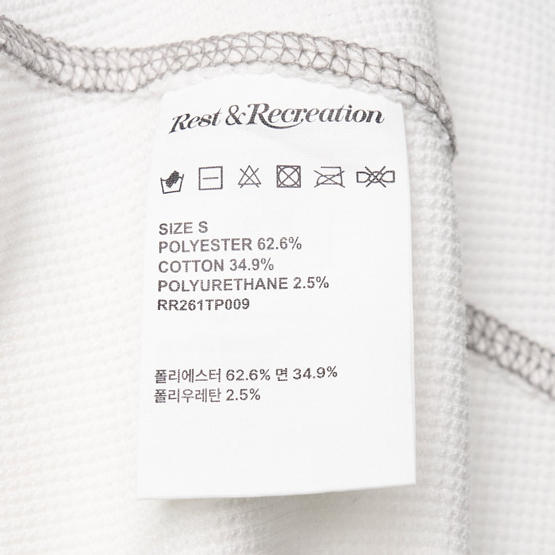 Rest&Recreation Waffle Raglan T-Shirt – Available at Club 21, Official Retailer in Singapore, Malaysia & Thailand with Global Shipping Online