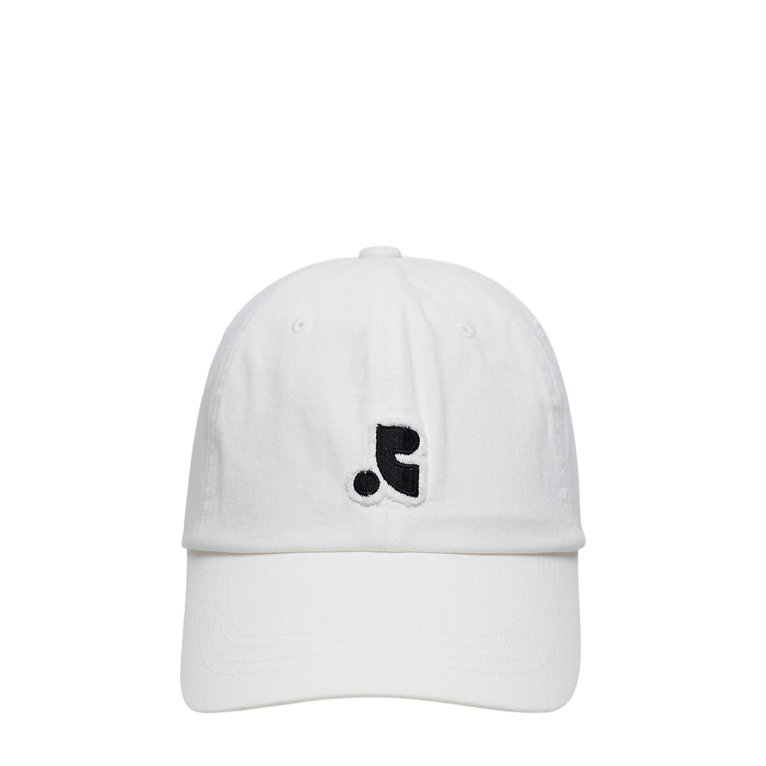 Raw-Edge Logo Cap