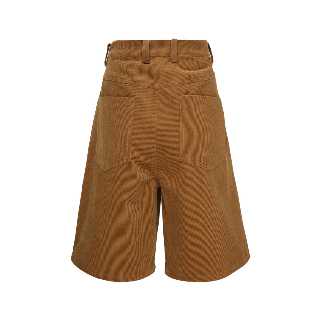Two-Tuck Corduroy Shorts