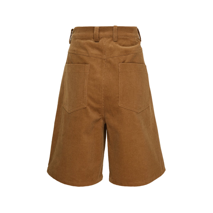 Two-Tuck Corduroy Shorts