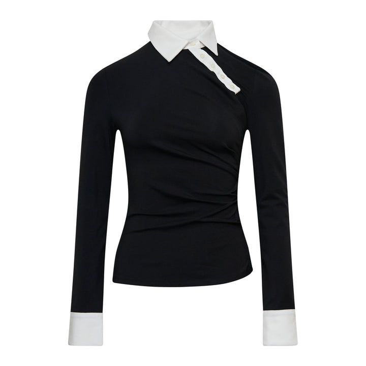 Grace Elwood Twisted Collar Draped Jersey Top – Available at Club 21, Official Retailer in Singapore, Malaysia & Thailand with Global Shipping Online