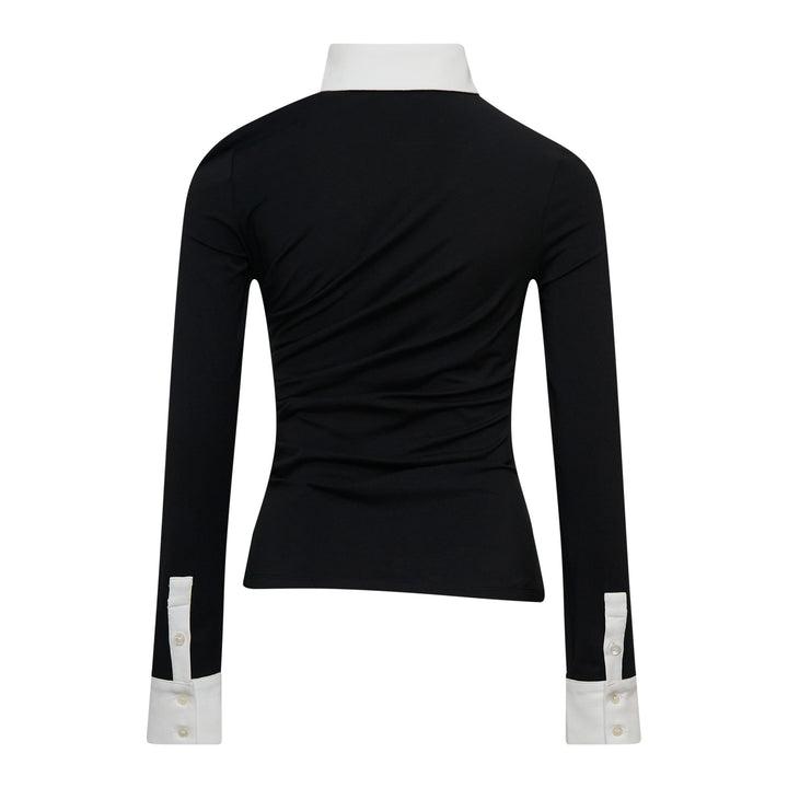 Grace Elwood Twisted Collar Draped Jersey Top – Available at Club 21, Official Retailer in Singapore, Malaysia & Thailand with Global Shipping Online