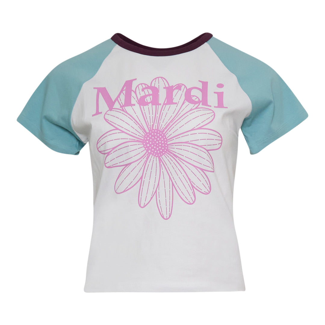 Mardi Mercredi Slim Raglan Flower T-Shirt – Available at Club 21, Official Retailer in Singapore, Malaysia & Thailand with Global Shipping Online