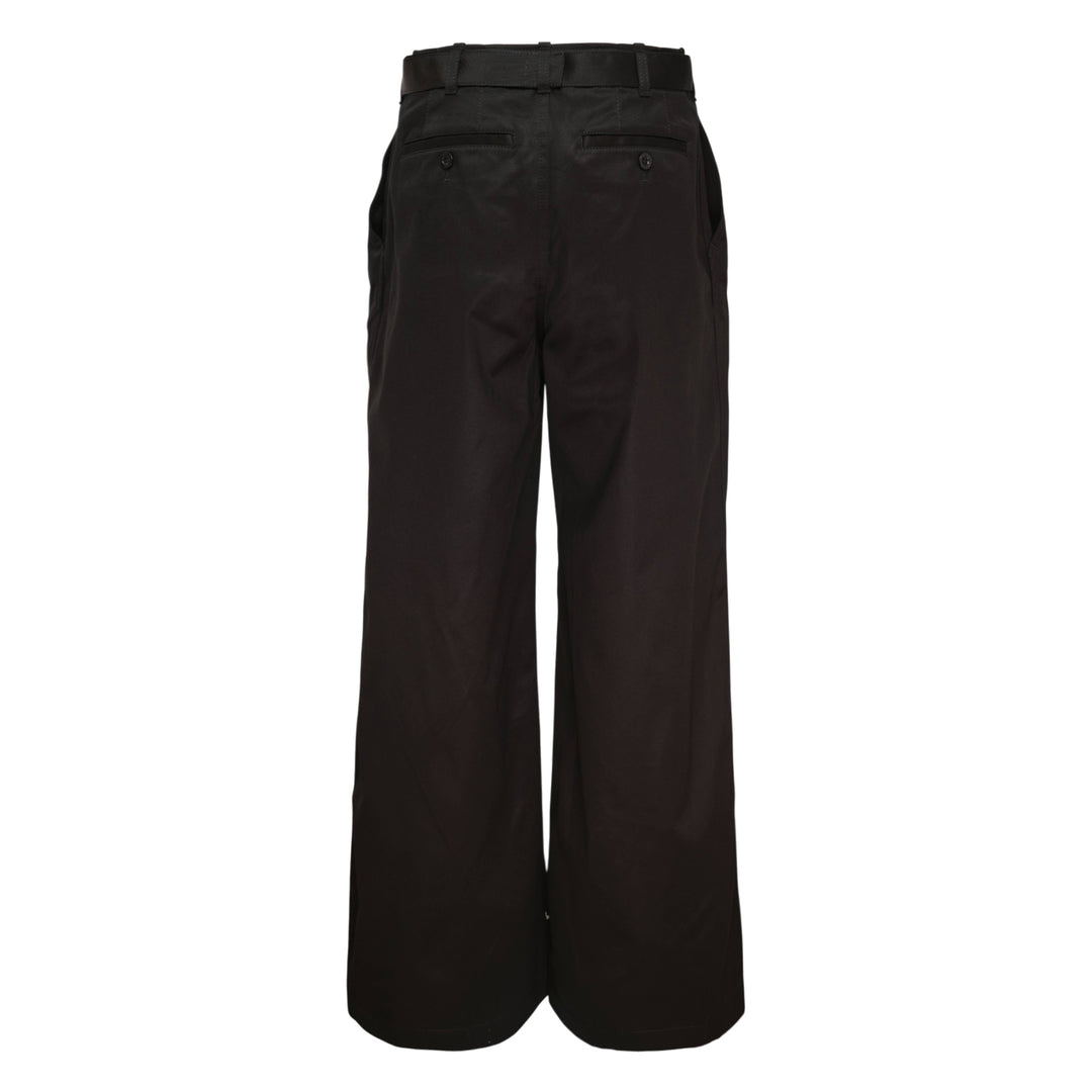 Belted Cotton Chino Pants