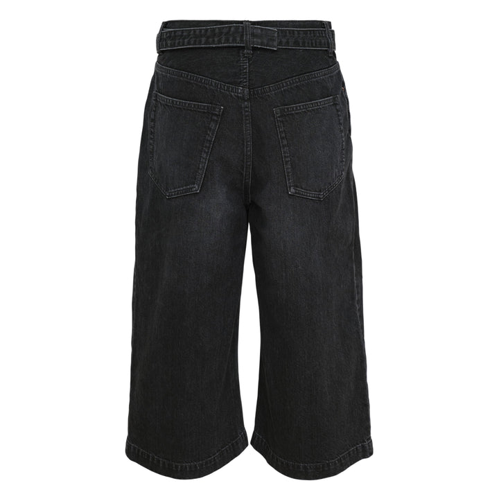 Wide Leg Denim Shorts