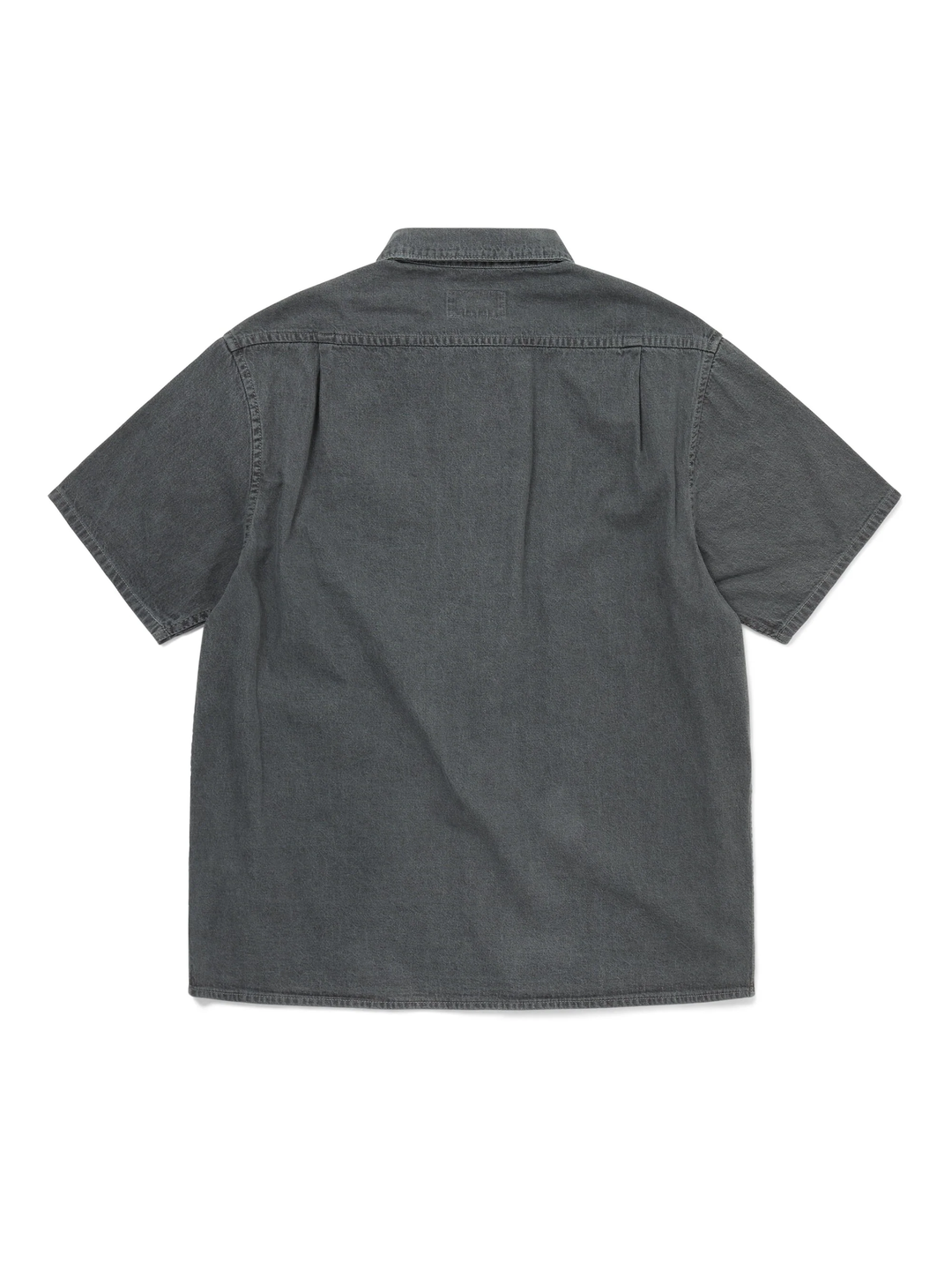 Washed Denim Short Sleeve Shirt
