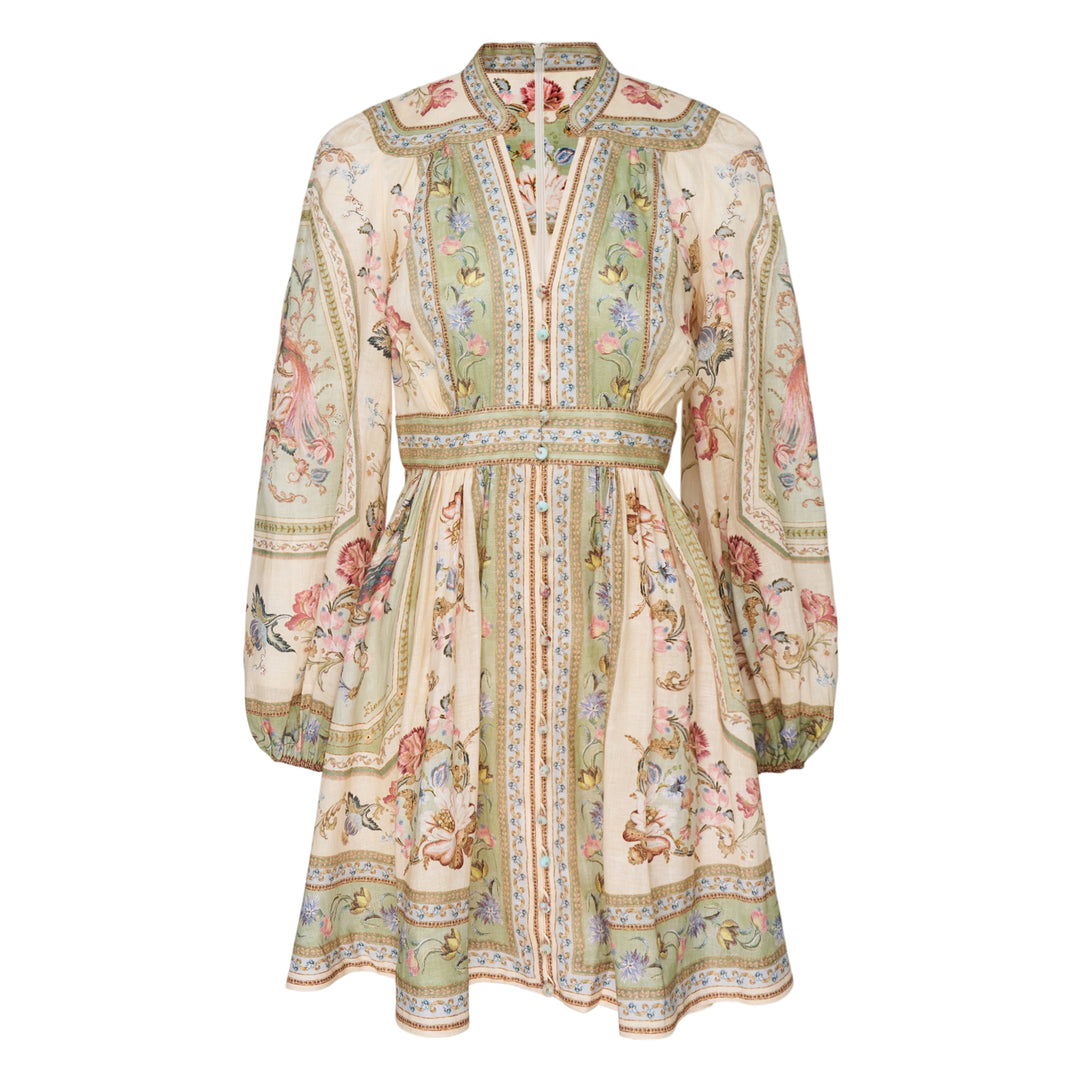 Roselight Plunge Mini Dress