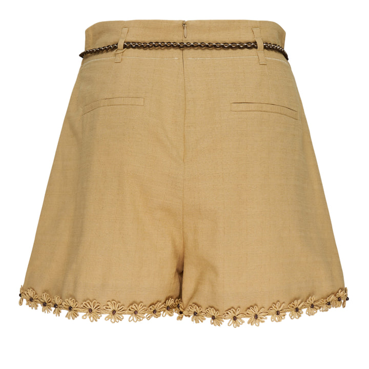 ZIMMERMANN Mahon Flower Trim Shorts – Available at Club 21, Official Retailer in Singapore, Malaysia & Thailand with Global Shipping Online