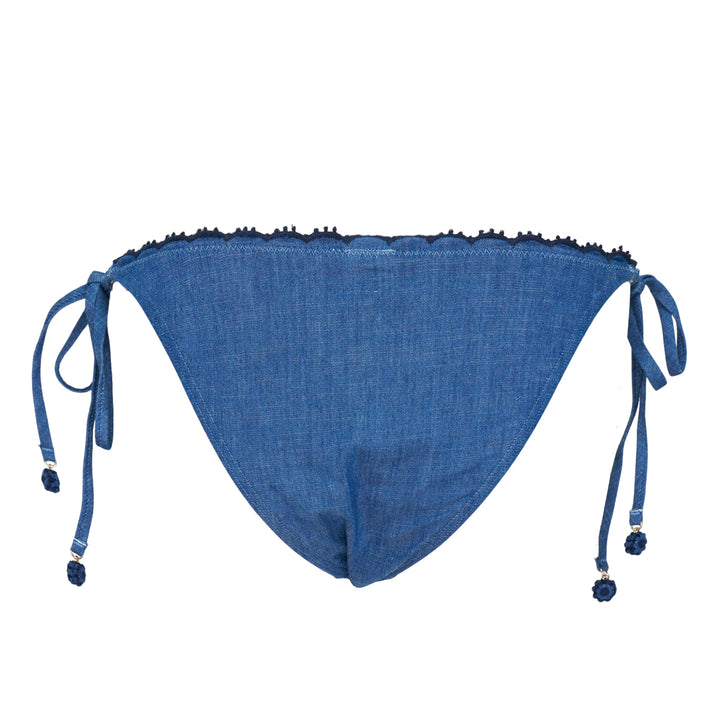 ZIMMERMANN Aster Denim Embroidery Bikini – Available at Club 21, Official Retailer in Singapore, Malaysia & Thailand with Global Shipping Online
