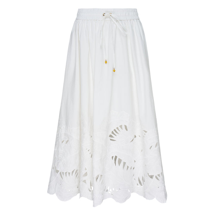 Mahon Embroidered Midi Skirt
