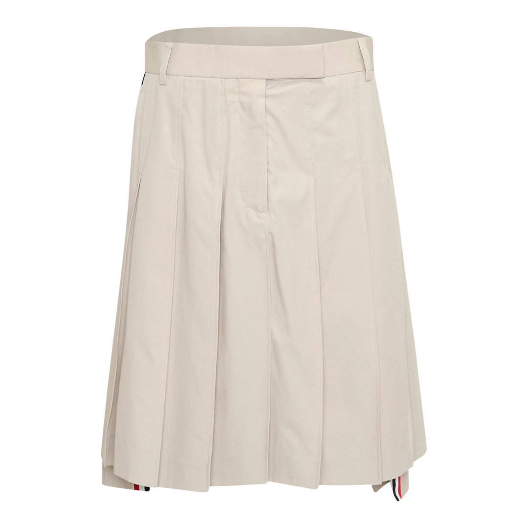 Bermuda Length Pleated Skirt