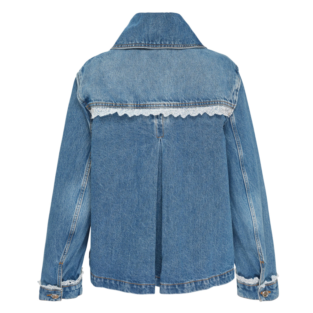 Rigid Denim Lace Jacket