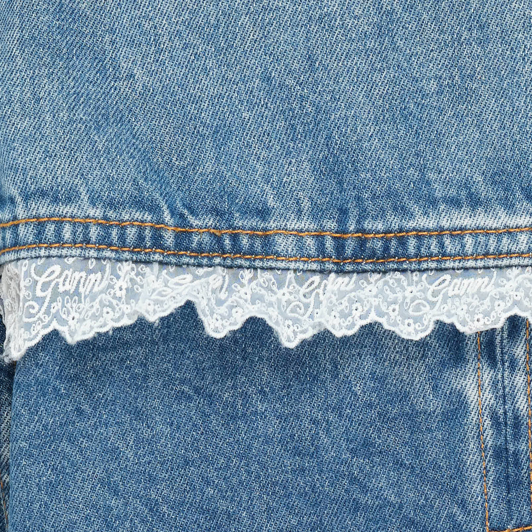 Rigid Denim Lace Jacket