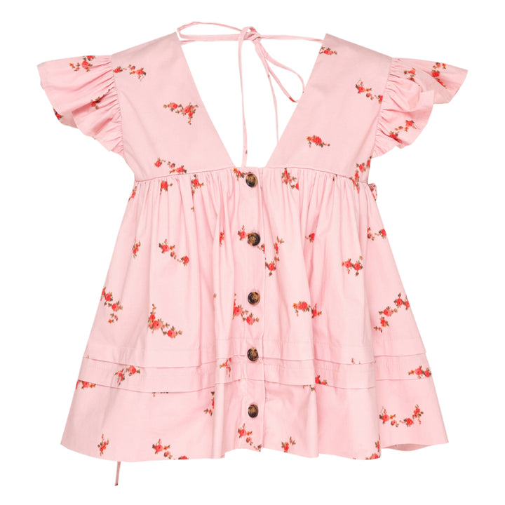 Printed Stretch Cotton Angel Top