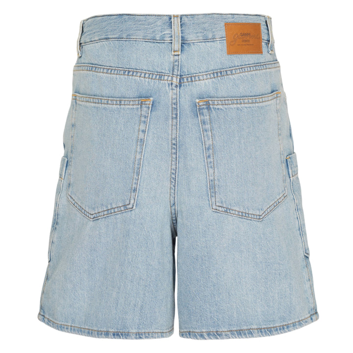 Lightweight Denim Baggy Cargo Shorts