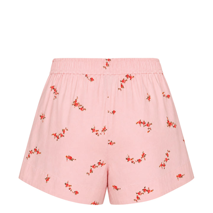 Printed Stretch Cotton Shorts