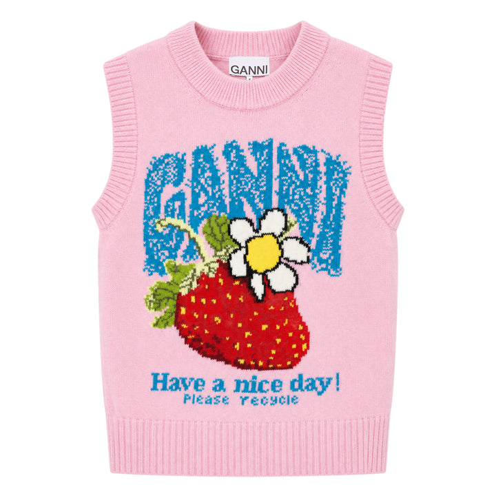 Graphic Wool Vest