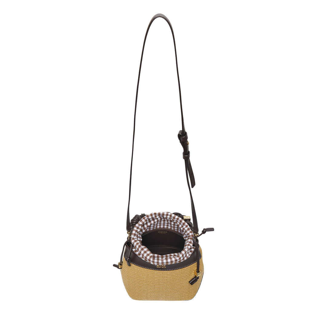 Bou Bucket Raffia Bag