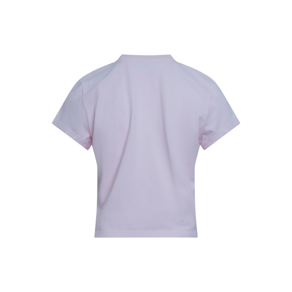 Alexander Wang Shrunken Short Sleeve Logo Tee - view 2