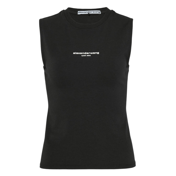 Fitted Logo Print Tank