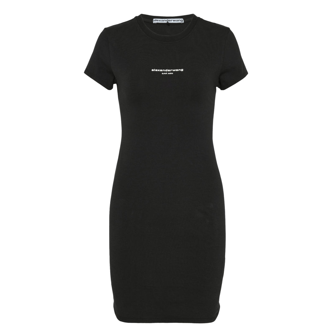 Fitted Short Sleeve Mini Dress