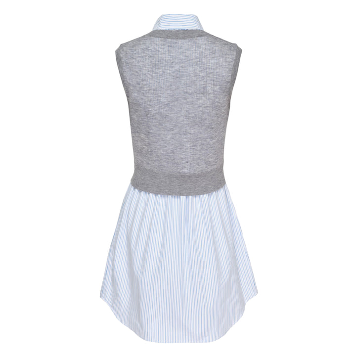 Sleeveless Sheer Knit Mini Dress