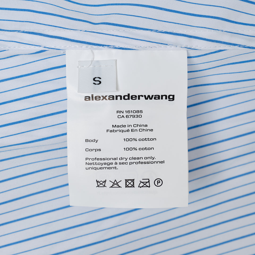 Cropped Bungee Neck Shirt