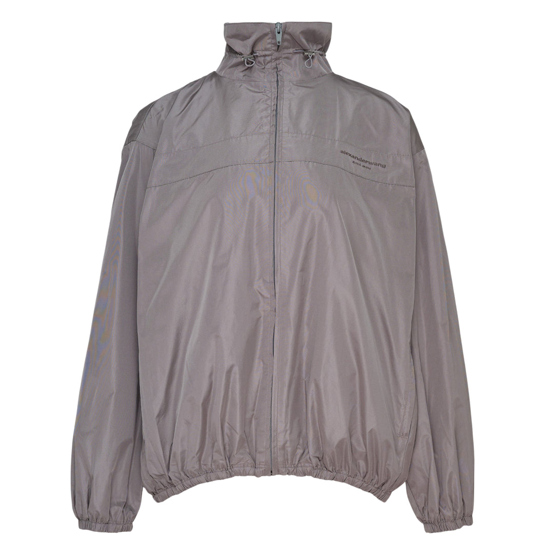 Oversized Gathered Track Jacket