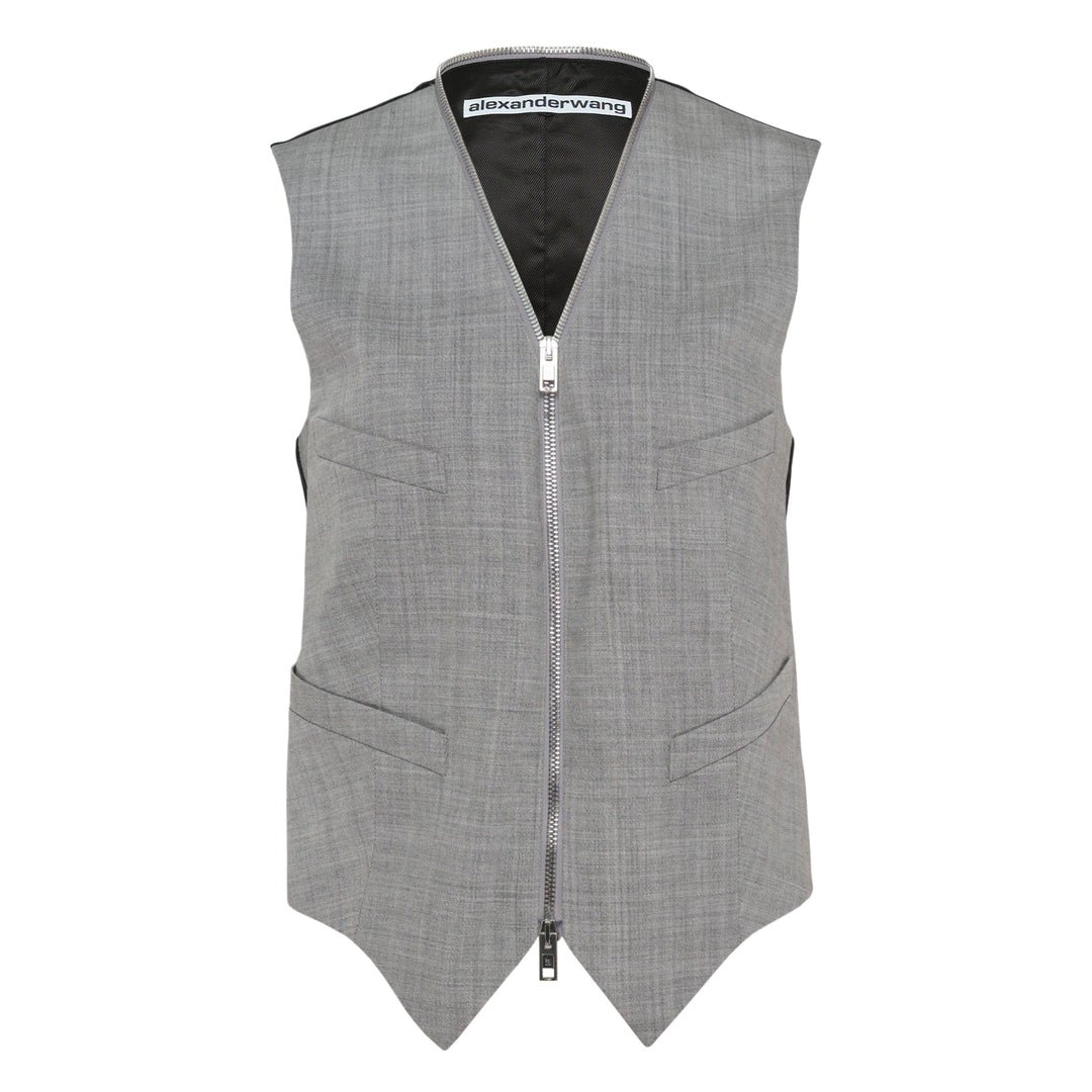 Tailored Vest with Continuous Zip