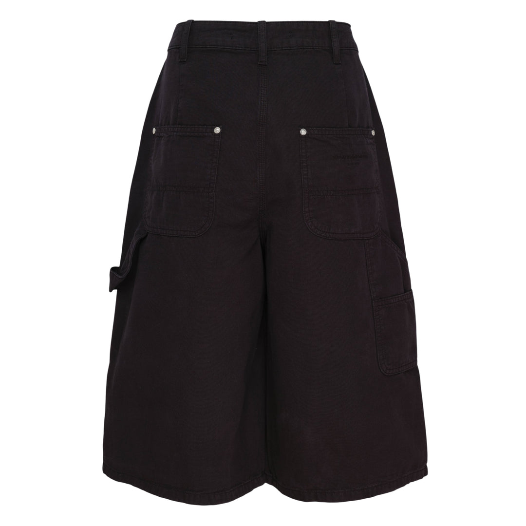 Mid-Rise Midi Zip Skort