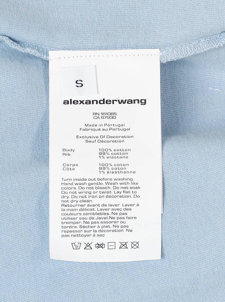Alexander Wang Logo Print Short Sleeve Tee - view 4