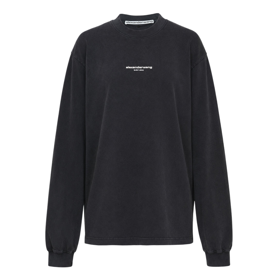 Long Sleeve Logo Print Tee