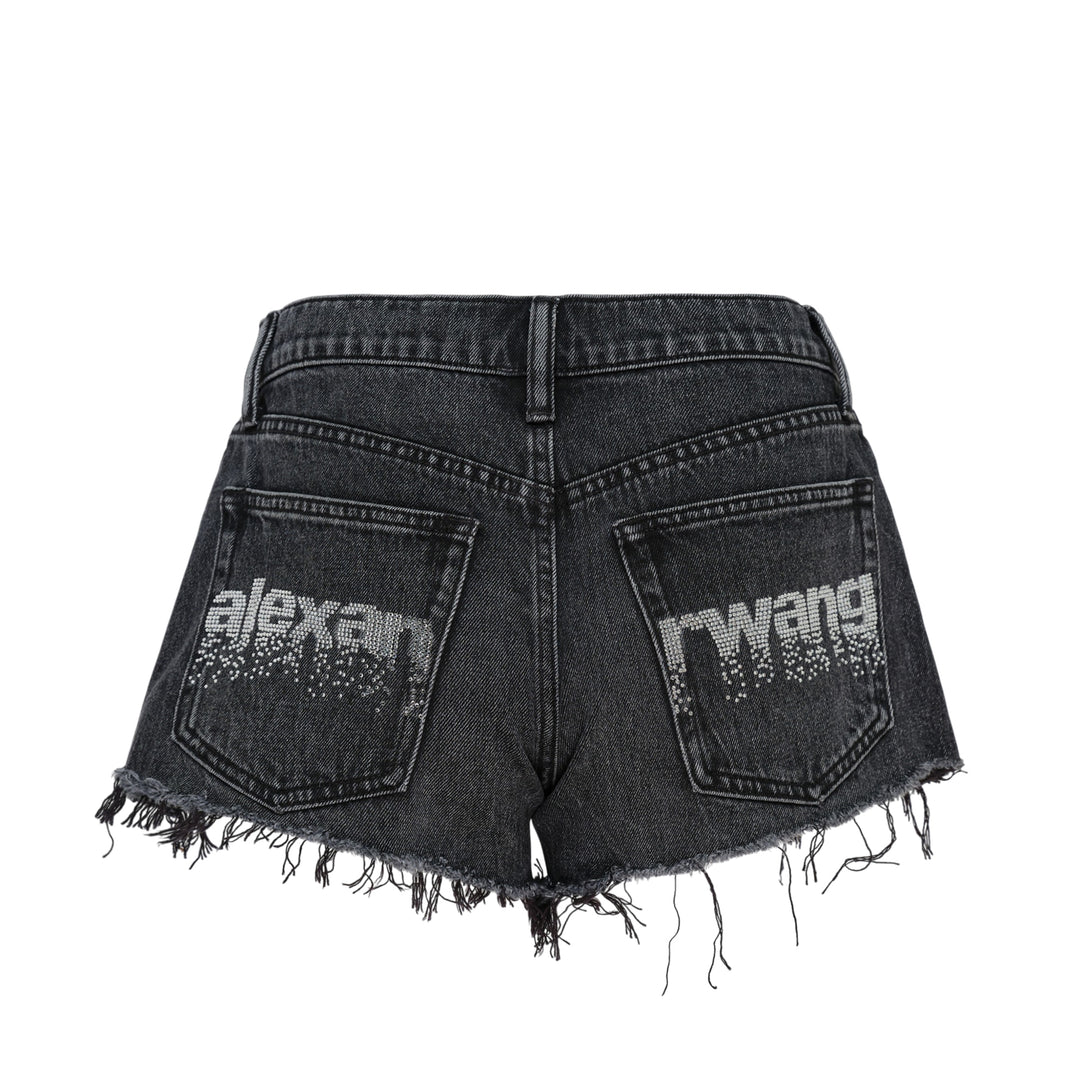 Relaxed Crystal Hotfix Shorts