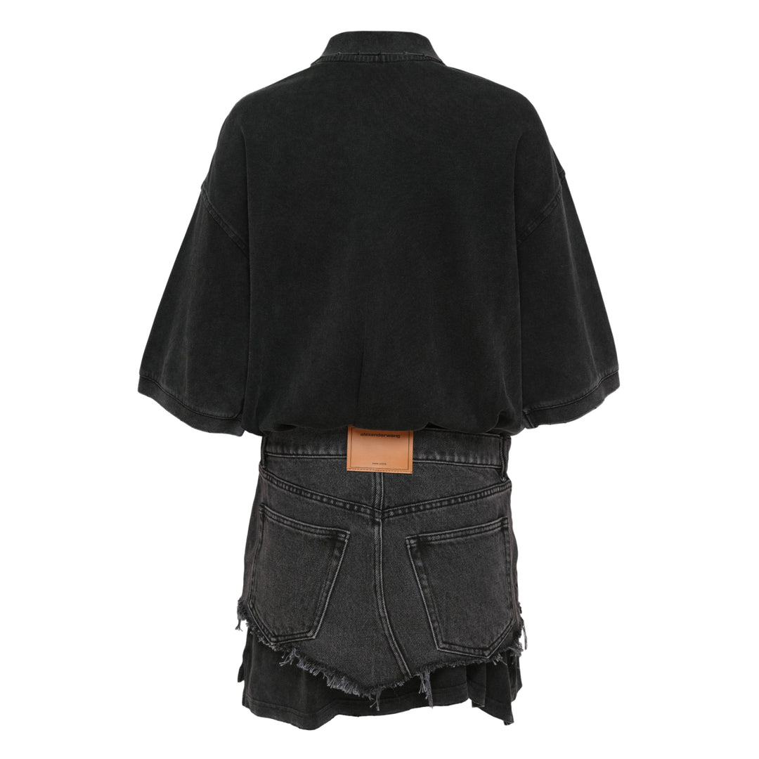 Pre-Styled Denim Polo Dress