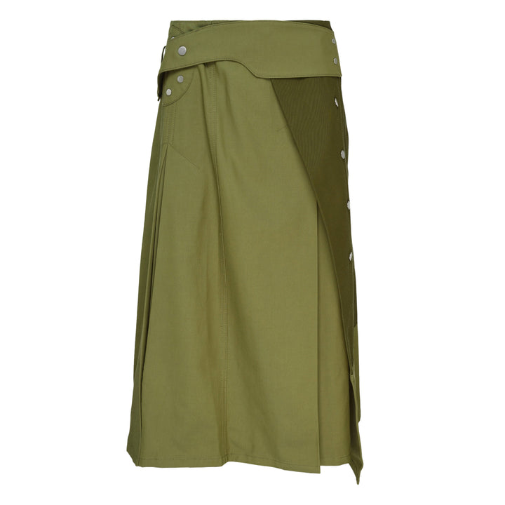 Belted Wrap Utility Skirt
