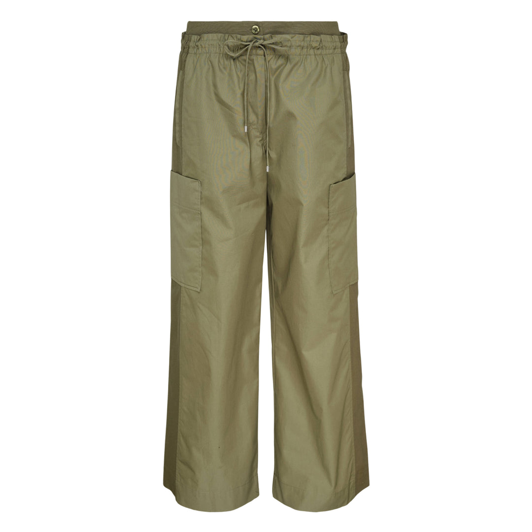 Double Waistband Poplin Pants