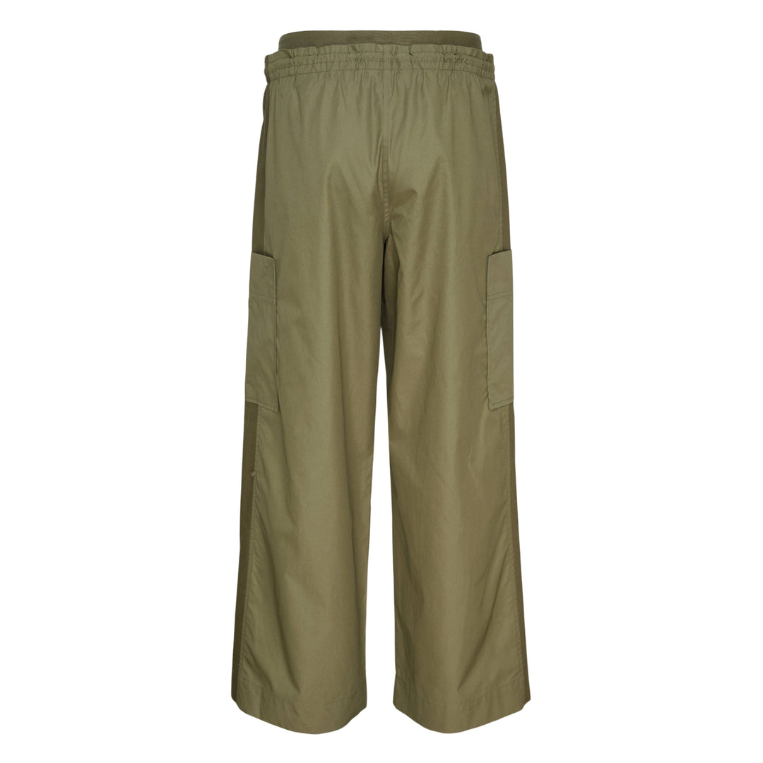 Double Waistband Poplin Pants