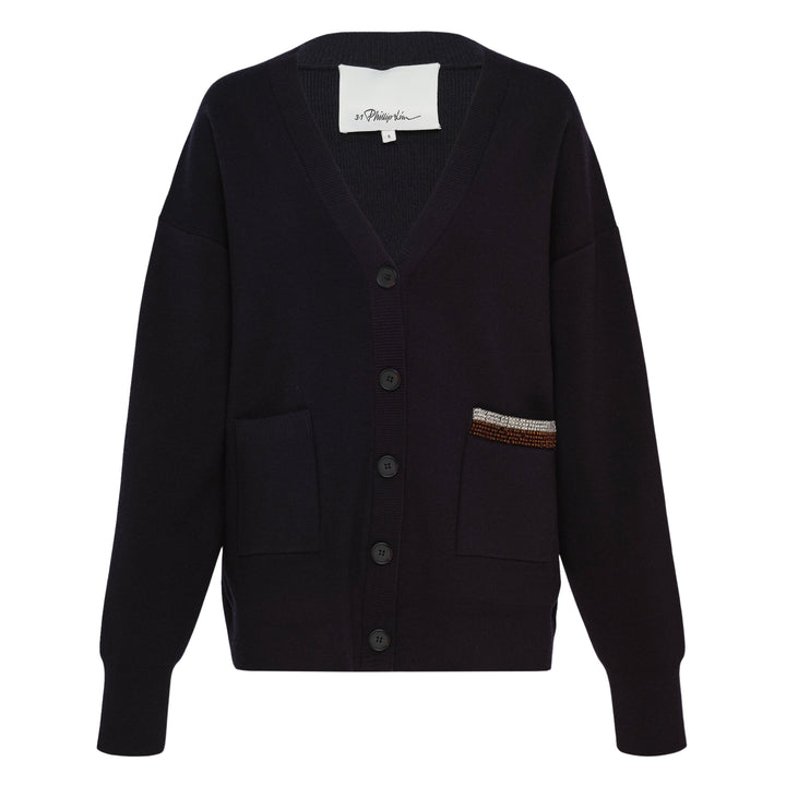 Oversized V-Neck Cardigan
