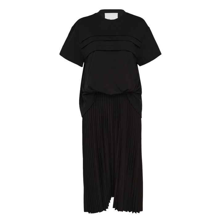 French Tucked T-Shirt Combo Dress