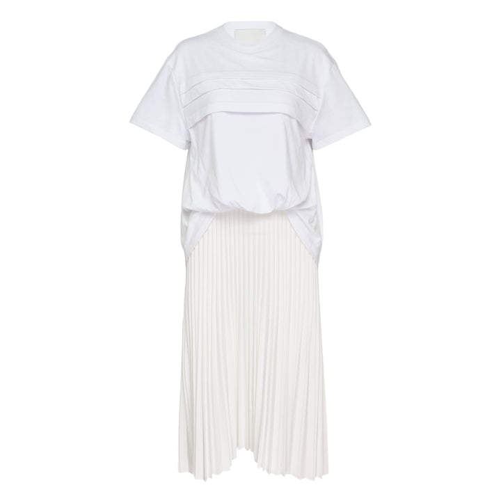 French Tucked T-Shirt Combo Dress